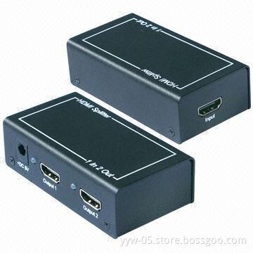HDMI Splitter, 1 x 2, 1-in-2 Out, 1,080P, 3D